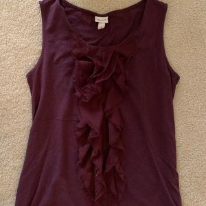 Ruffle Work Tank